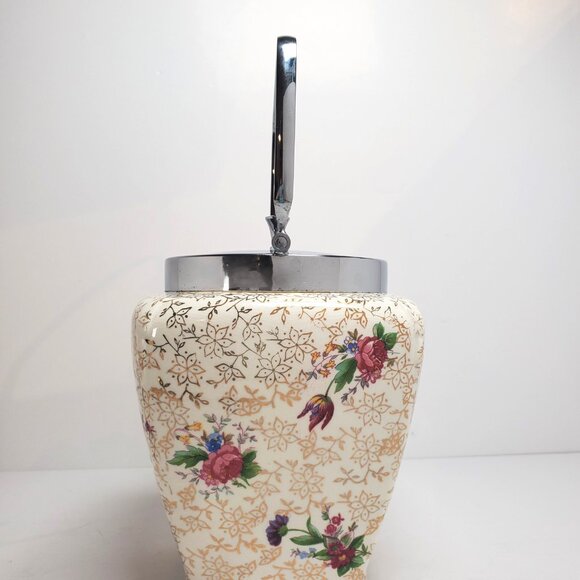 Antique Midwinter Staffordshire Porcelain Set – Biscuit Barrel, Salt & Pepper+ - Picture 13 of 14